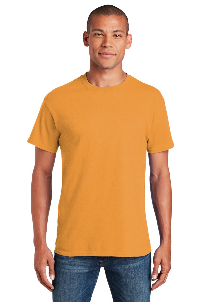 Gildan® Crewneck Heavy Cotton Short Sleeve T-Shirt 5.3 oz 100% Cotton Classic Fit Everyday Blank Tee for Custom Printing